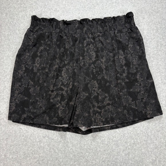 LuLaRoe Shorts Bundle Womens 2XL Pink Blue Black Elastic High Paperbag Waist - Picture 9 of 16